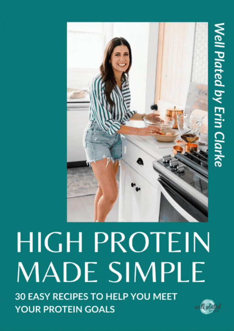 a sneak peek inside the well plated high protein e-book