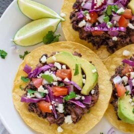 10 Minute Tostadas. This recipe saves weeknight dinner!