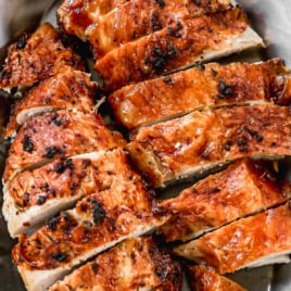 juicy and moist air fryer turkey breast with crispy skin