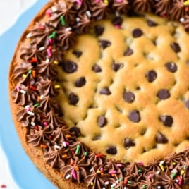 giant chocolate chip cookie cake