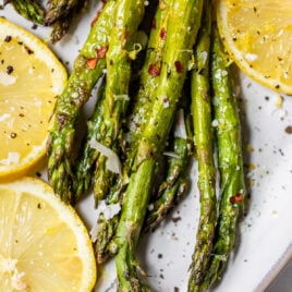 Parmesan roasted asparagus with lemon