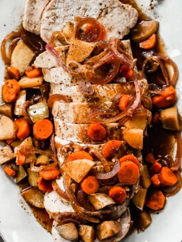 slow cooker pork roast with potatoes and carrots