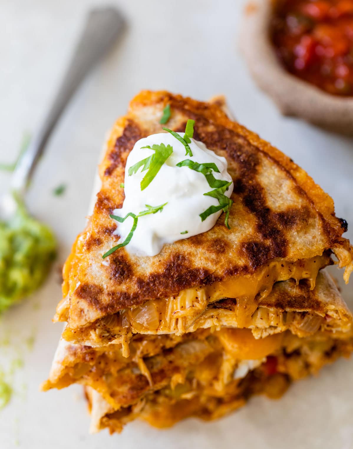 The best chicken quesadilla