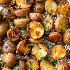 baby grilled potatoes in foil