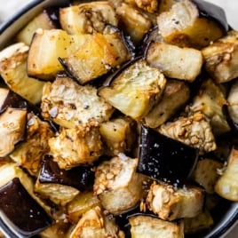 crispy roasted eggplant