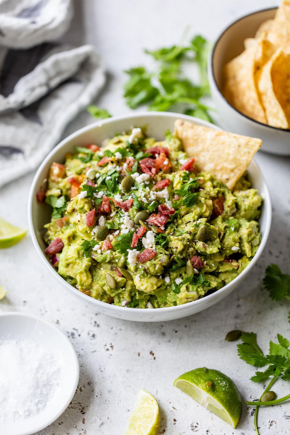 A bowl of the world's best guacamole recipe
