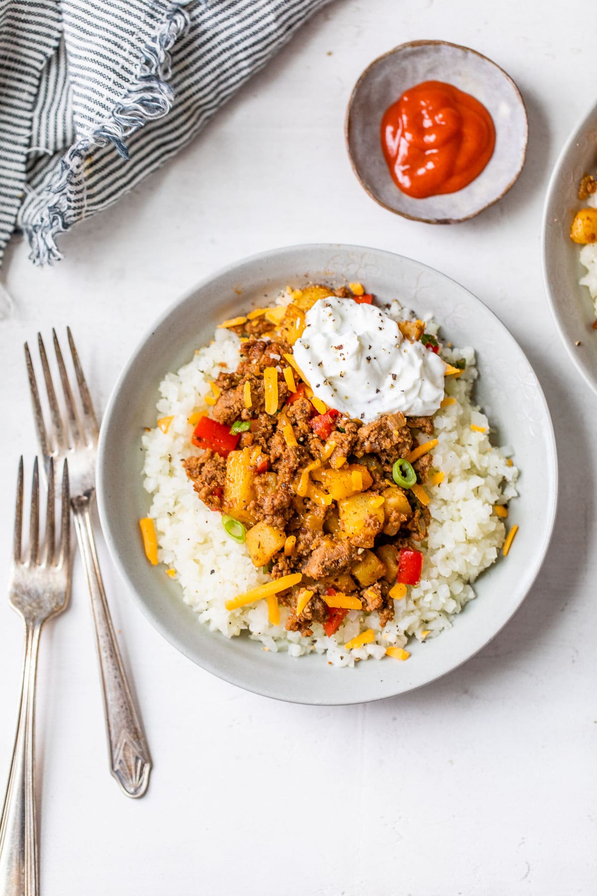 A healthy dinner recipe in a bowl