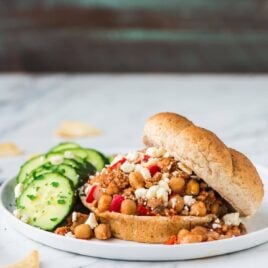 Homemade Crock Pot Sloppy Joes sandwich
