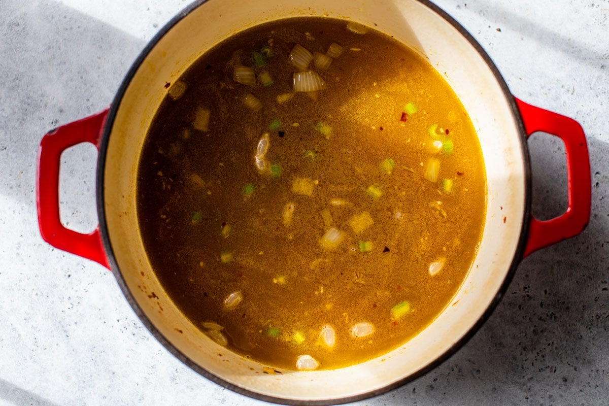 simmering kale soup recipe
