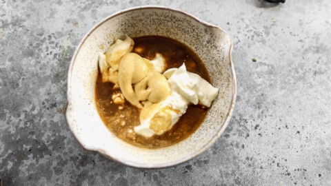 greek yogurt for creamy and thick beef stroganoff