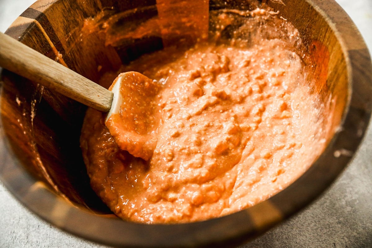 Cream cheese mixture for healthy Buffalo chicken dip