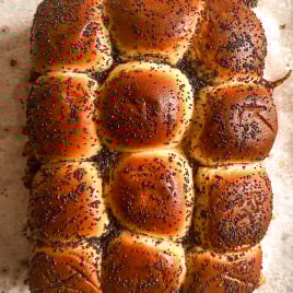 leftover thanksgiving turkey sliders on hawaiian slider buns