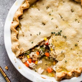 Turkey pot pie with gravy